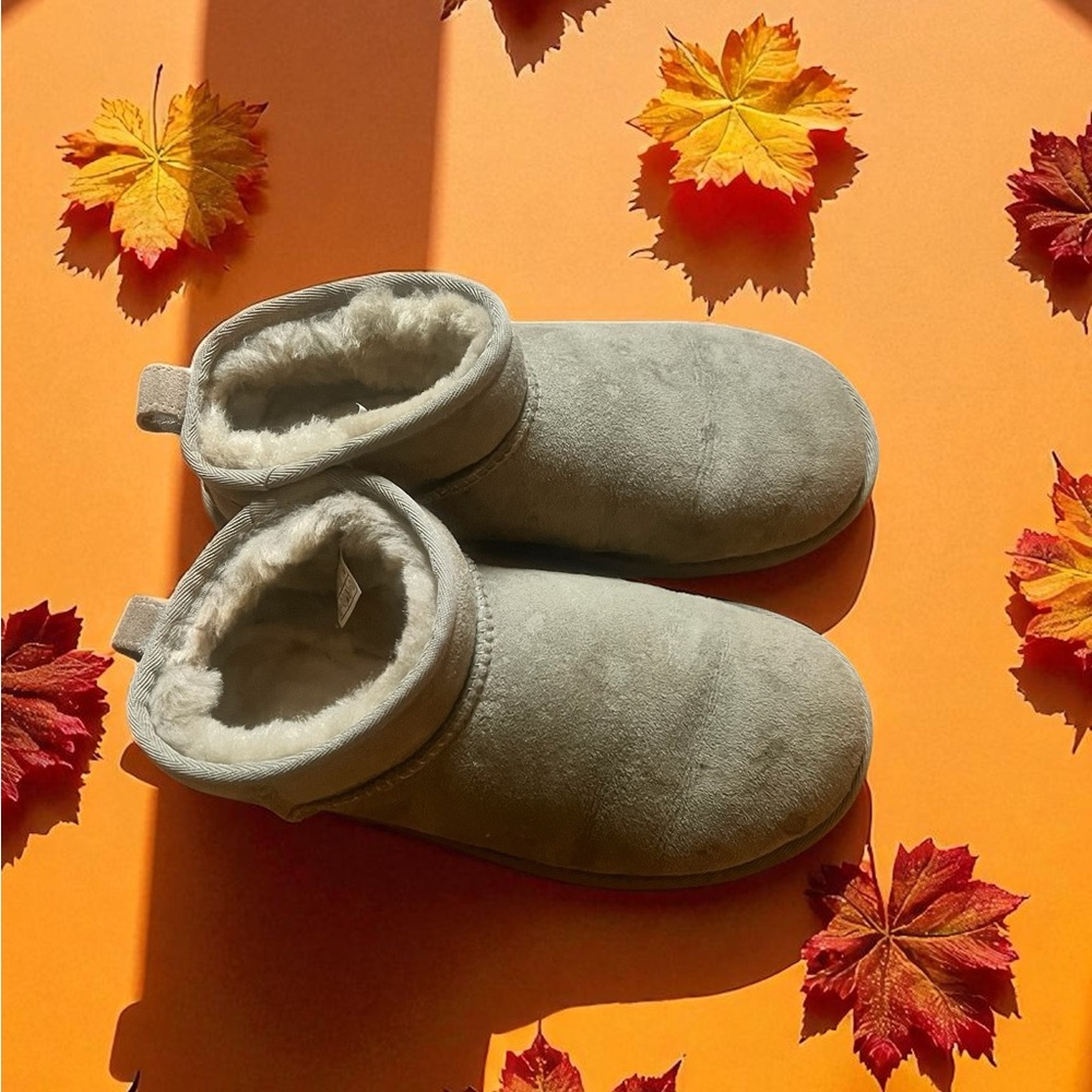 UGG Soft Gray Ankle Booties